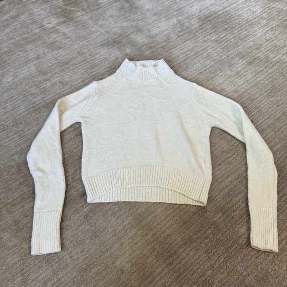 Wilfred Cream Chenille Turtleneck Sweater Size S - Picture 3 of 7